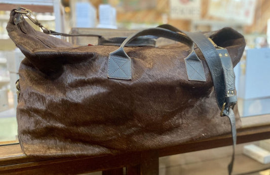 COWHIDE DUFFLE BAG