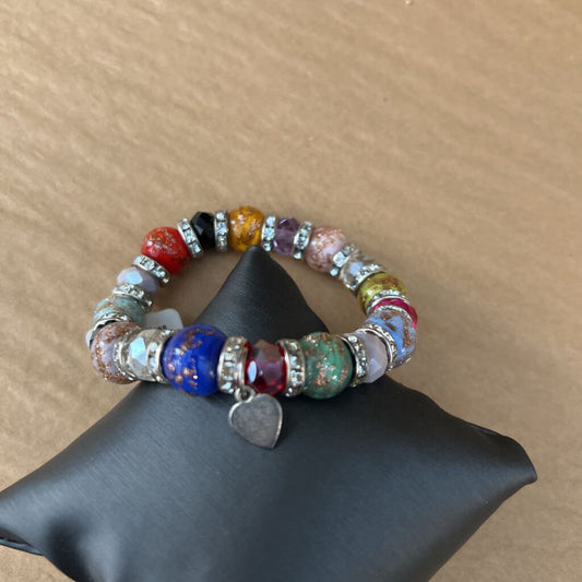 Murano Glass Bead Bracelet