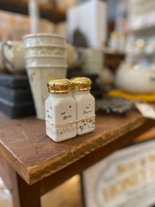 BUSY BEE SALT AND PEPPER SHAKER SET