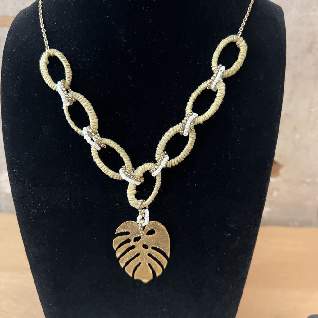 Palm Leaf Necklace