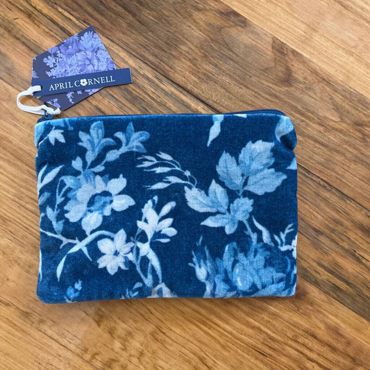 Sapphire Velvet Pouch