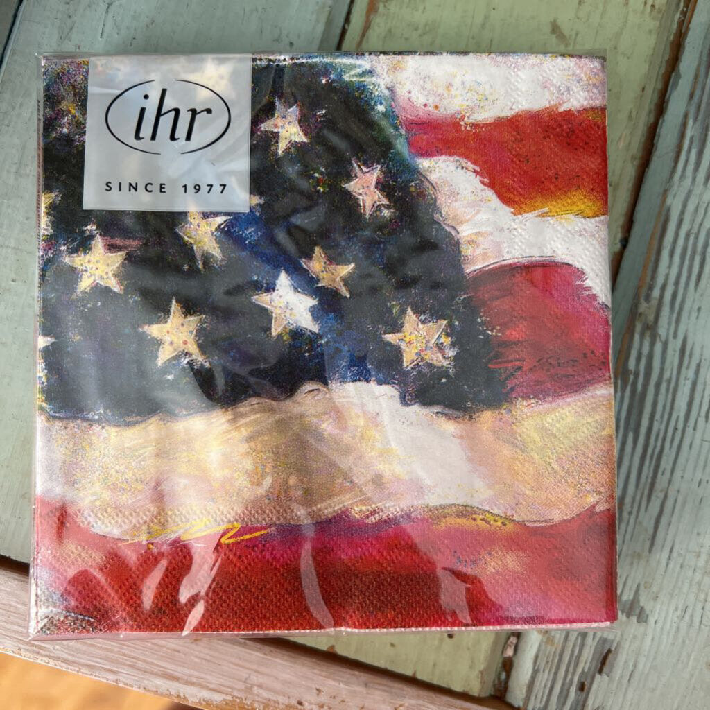 Patriotic Flag Cocktail Napkins