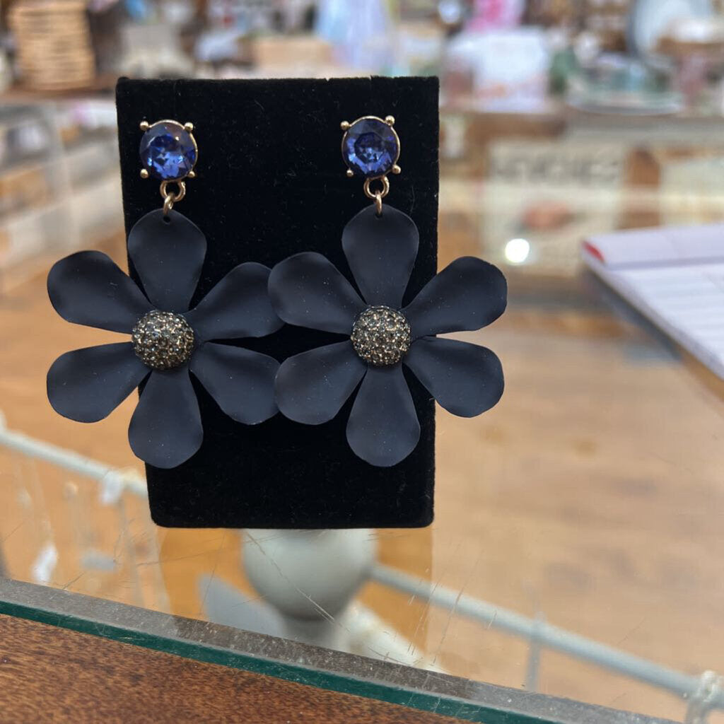 Blue Flower Earrings