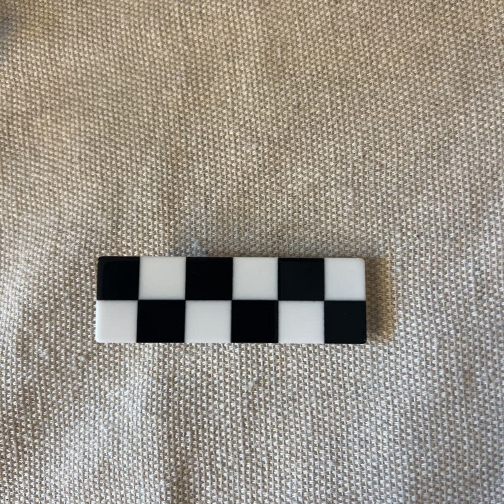 HAIR CLIP CHECKERED