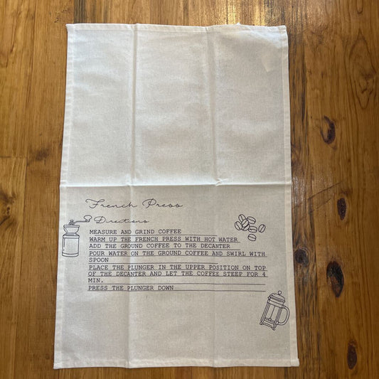 Linen Recipe Tea Towel