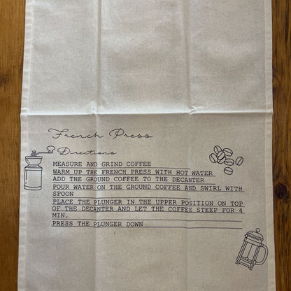 Linen Recipe Tea Towel