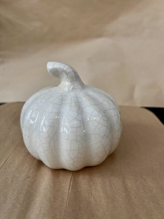 CRACKLE FINISH PUMPKIN