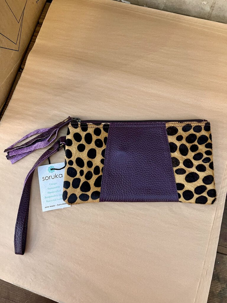 JENNA PRINT POUCH WITH ZIPPER