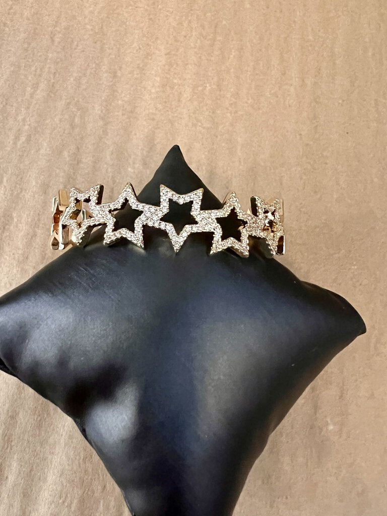 GOLD STAR CUFF BRACELET