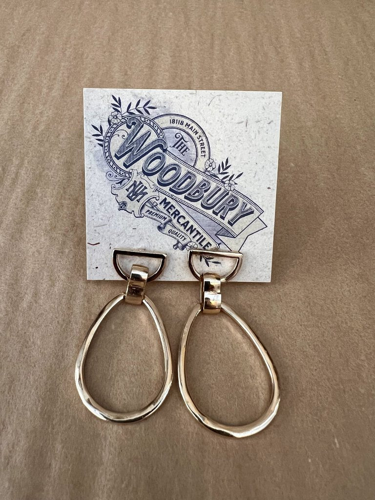 OBLONG HOOP EARRINGS