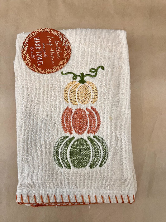 FALL PUMPKINS HAND TOWEL