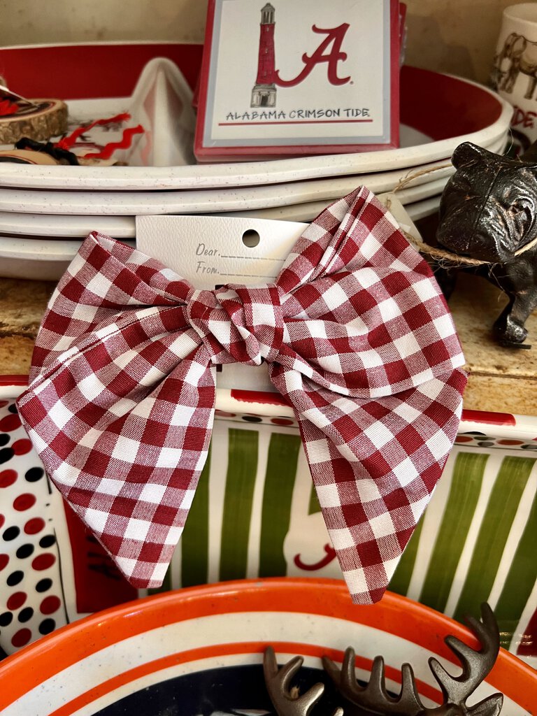 Alabama Plaid Bow