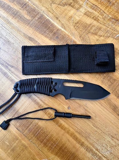 LARGE PARACORD KNIFE WITH FIRE STARTER