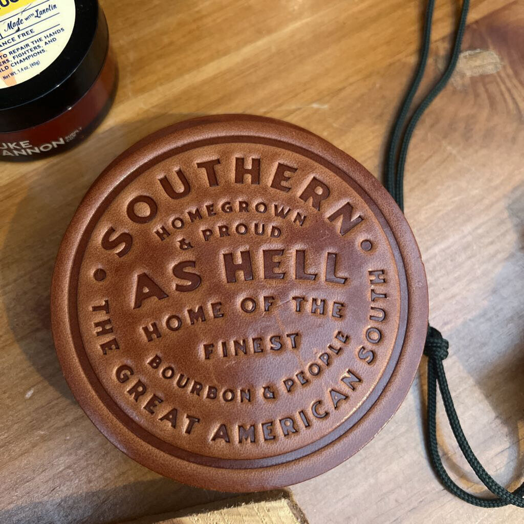 Southern Leather Coaster