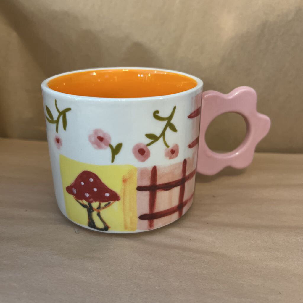 MUSHROOM & FLOWER MUG