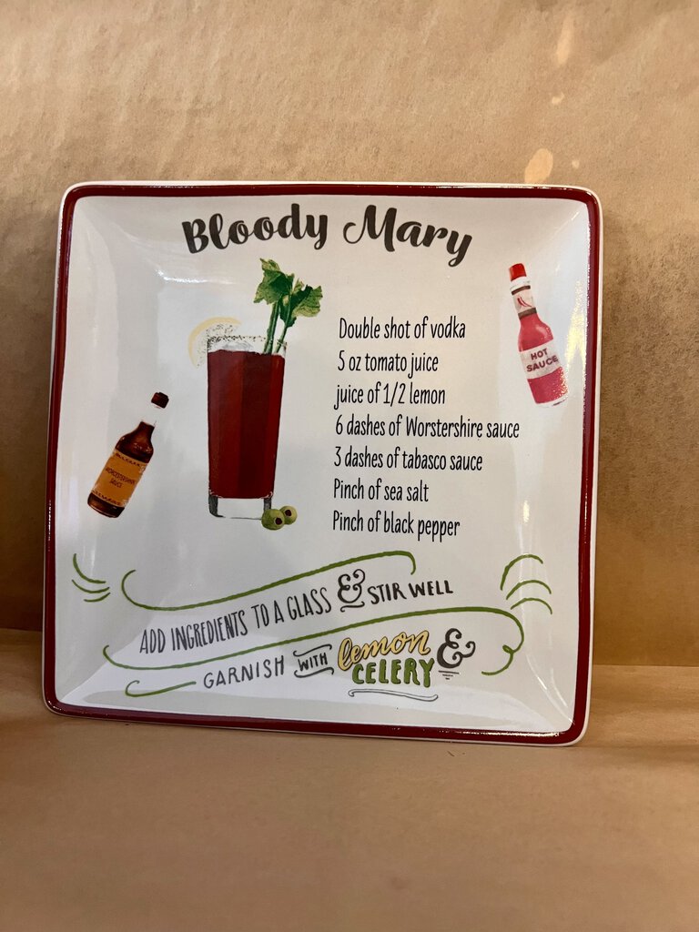 STONEWARE BLOODY MARY PLATE