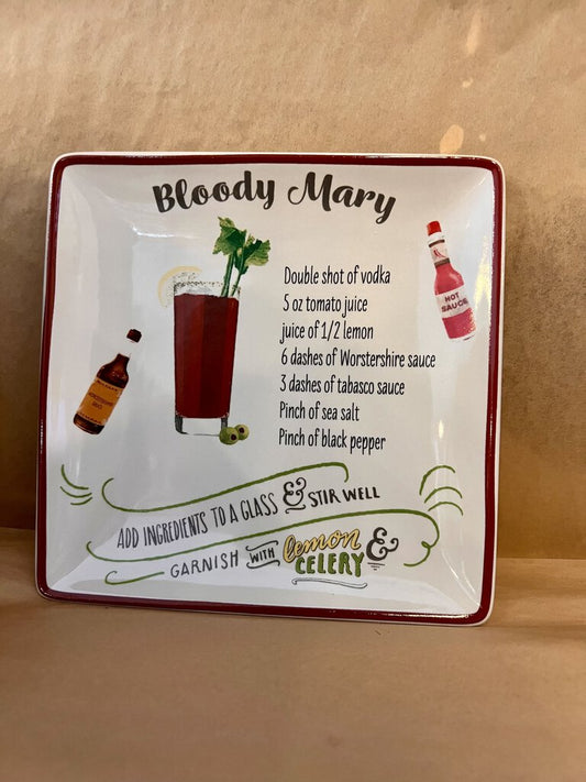 STONEWARE BLOODY MARY PLATE