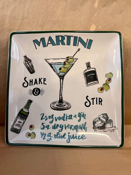 STONEWARE MARTINI PLATE