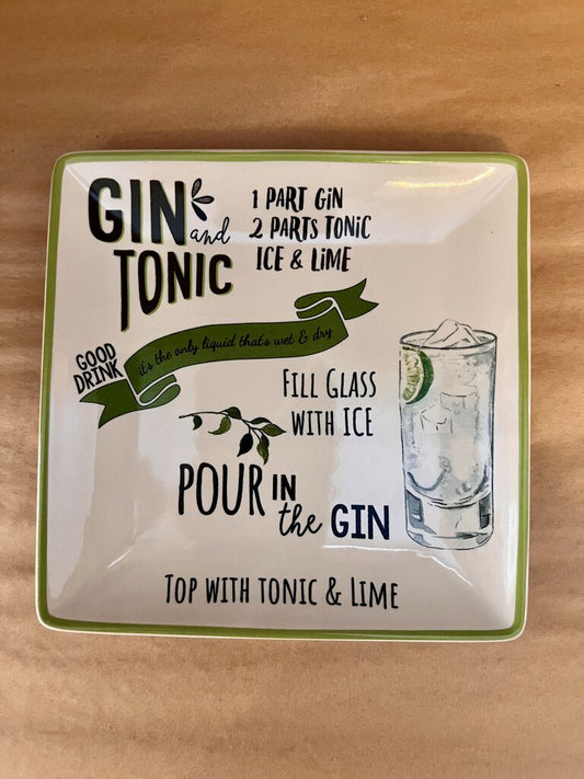 STONEWARE GIN TONIC MULE PLATE