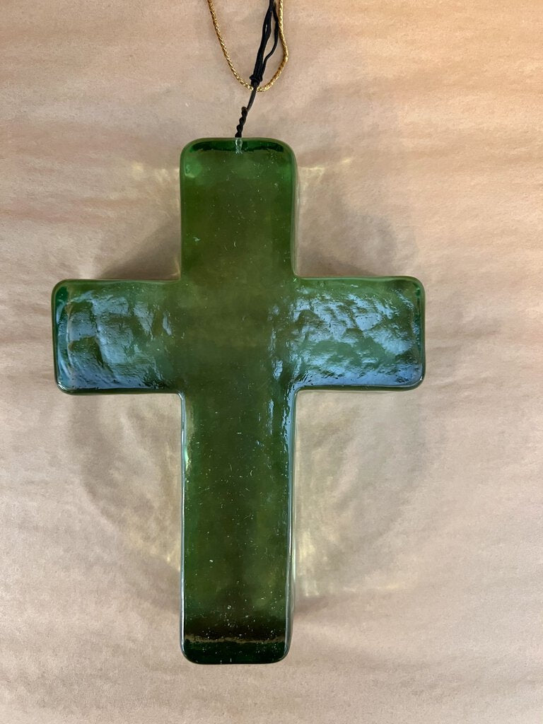 RECYCLED GLASS CROSS