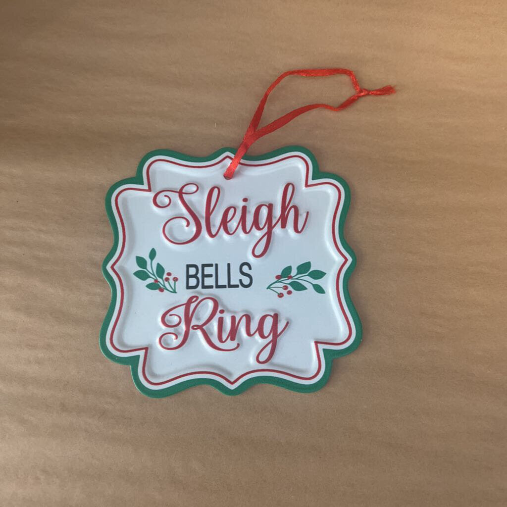 SLEIGH BELLS METAL ORNAMENT