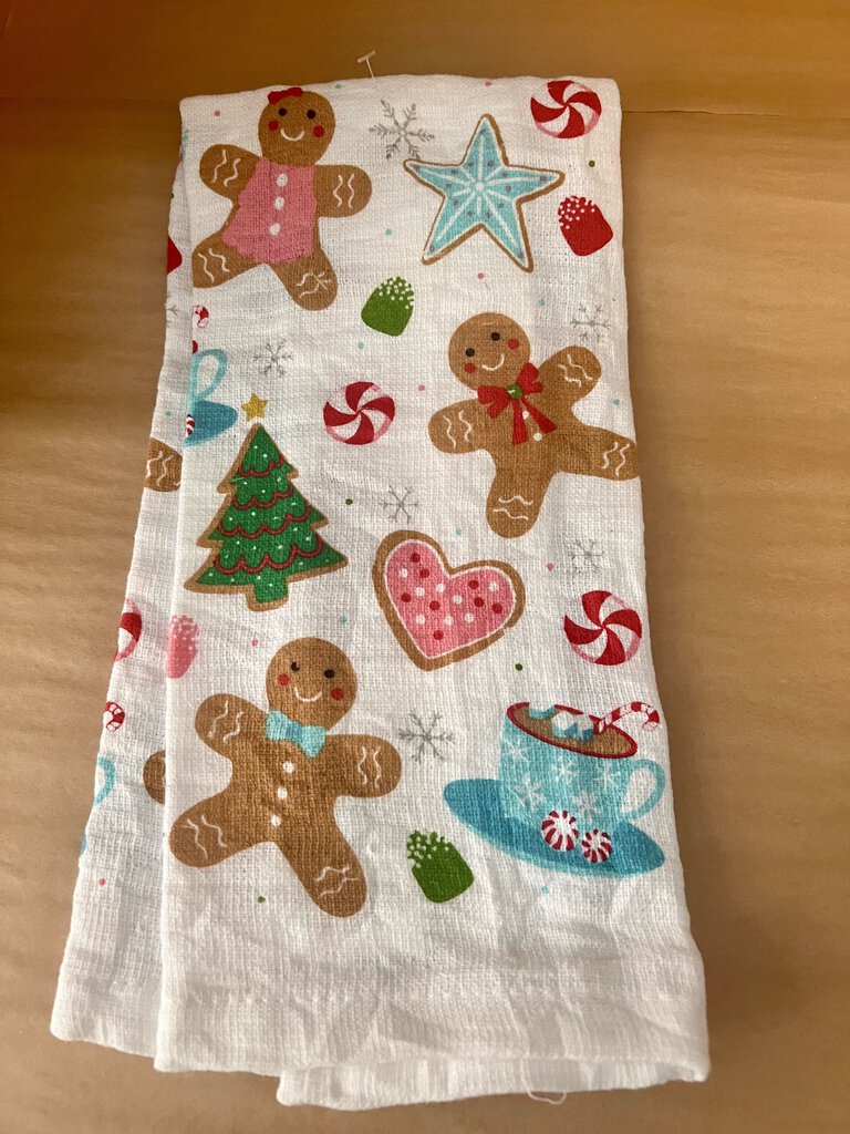 GINGERBREAD MAN DISH TOWEL