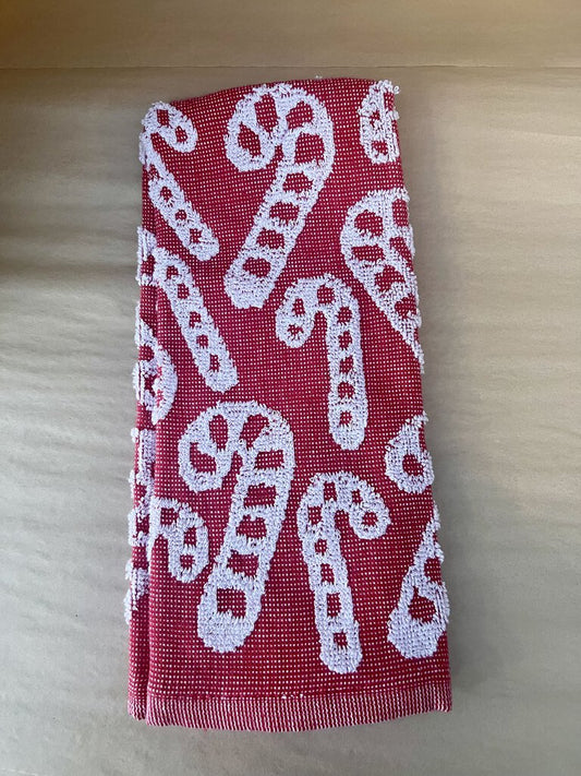 CANDY CANE DISH TOWEL