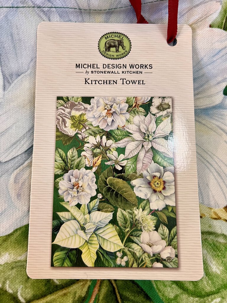 WINTER BLOOMS TEA TOWEL