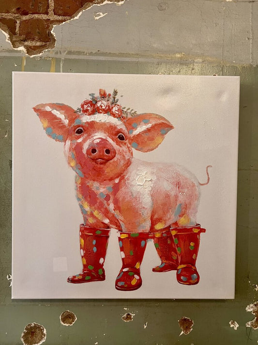 PIG CANVAS PRINT