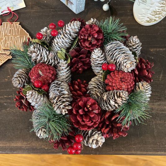 PINECONE BERRY WREATH