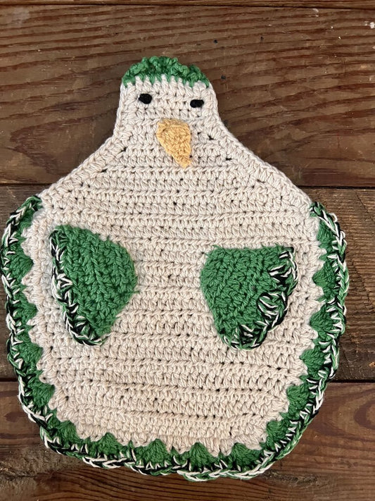 GREEN CHICKEN POTHOLDER