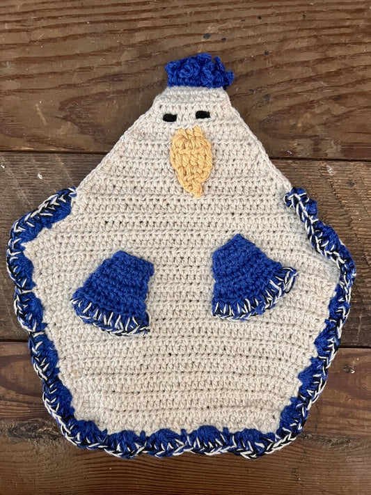 BLUE CHICKEN POTHOLDER