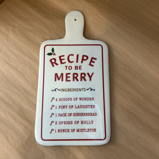 CERAMIC RECIPE TO BE MERRY