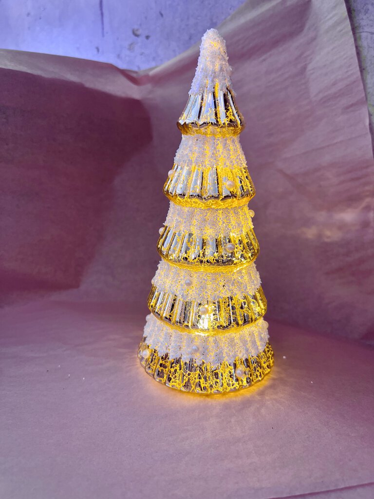 LED GOLDEN CHRISTMAS TREE 8"