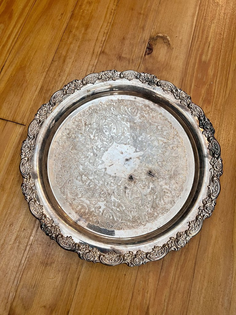 VINTAGE SILVER TRAY