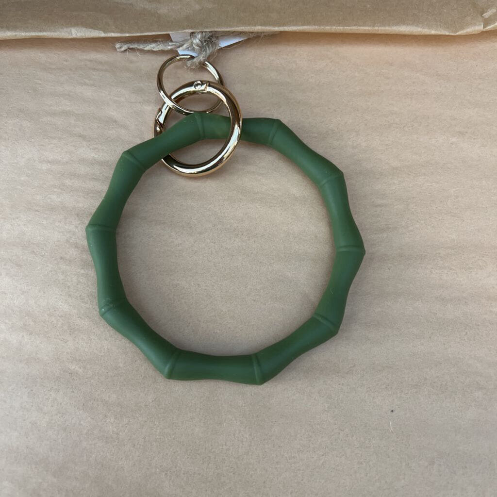 RUBBER DECAGON KEYCHAIN