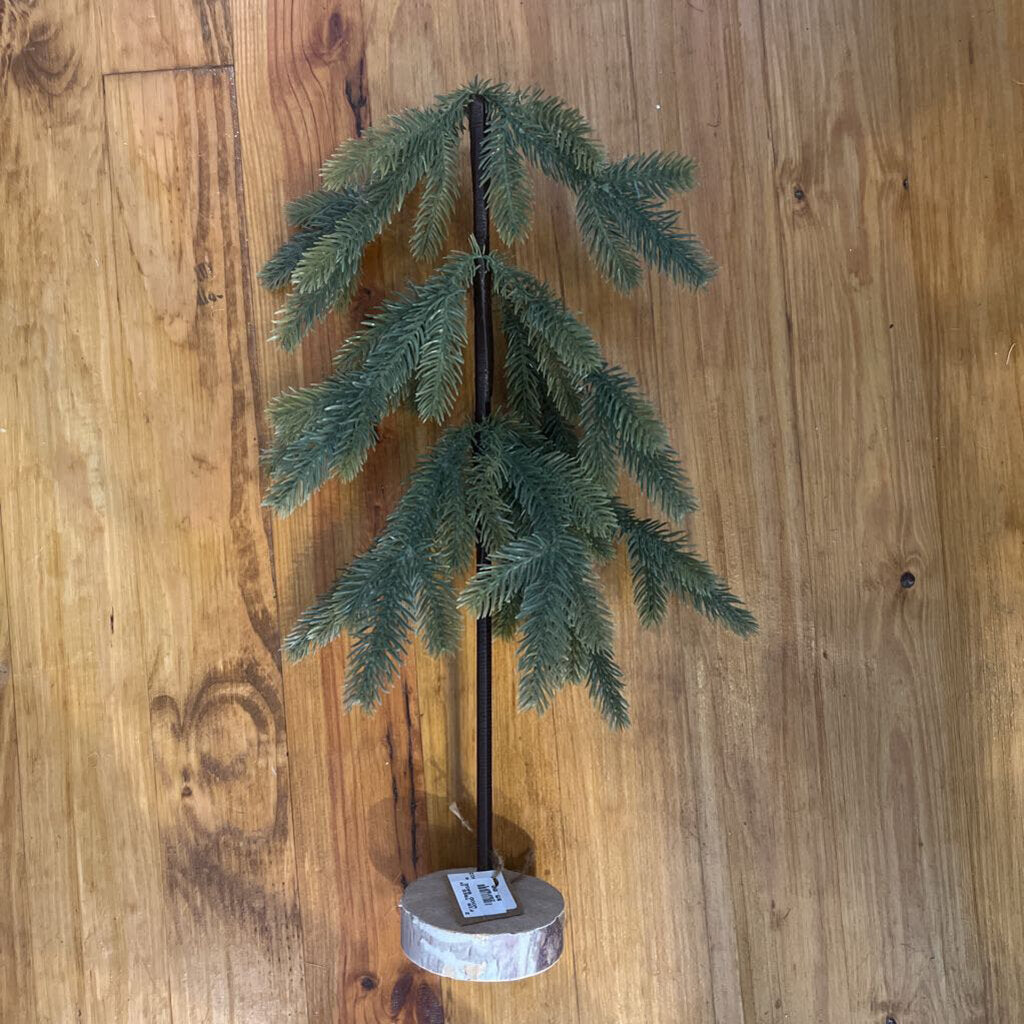 FIR TREE ON WOOD BASE