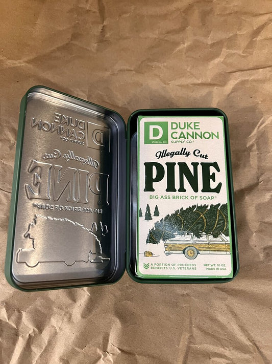 ILLEGALLY CUT PINE TIN BAR SOAP