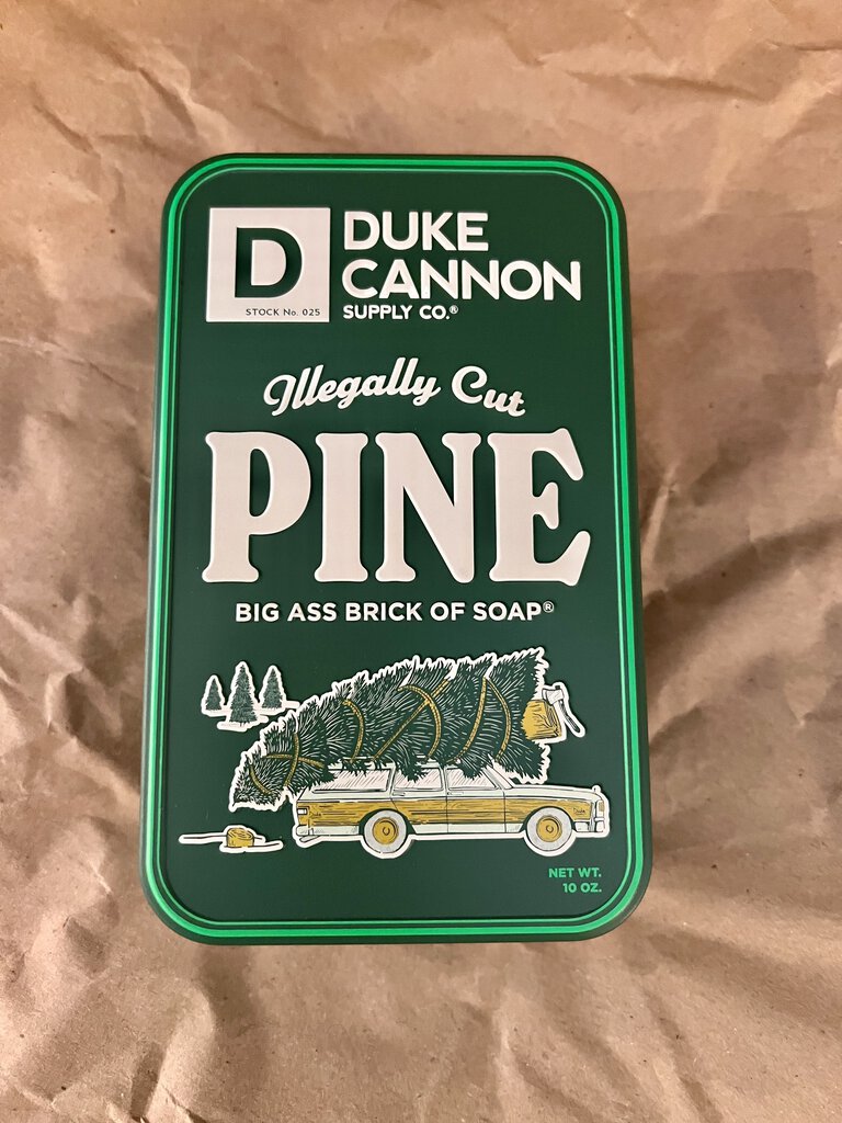 ILLEGALLY CUT PINE TIN BAR SOAP