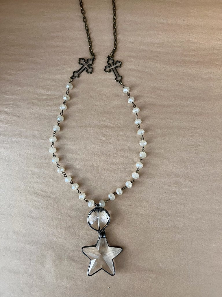 BEADED STAR NECKLACE