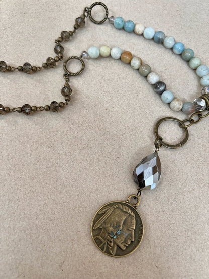 INDIAN HEAD PENDANT NECKLACE