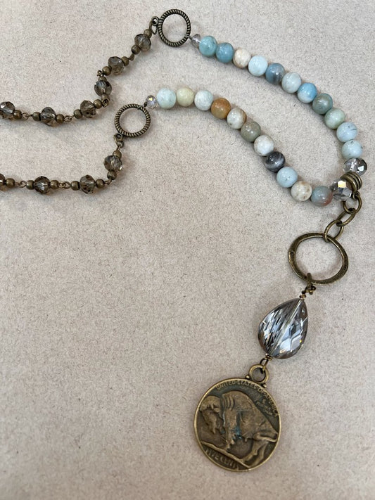 INDIAN HEAD PENDANT NECKLACE