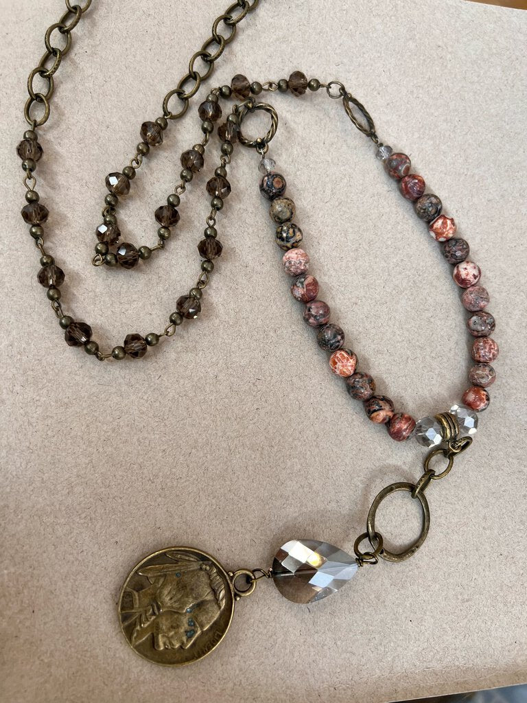 INDIAN HEAD PENDANT NECKLACE