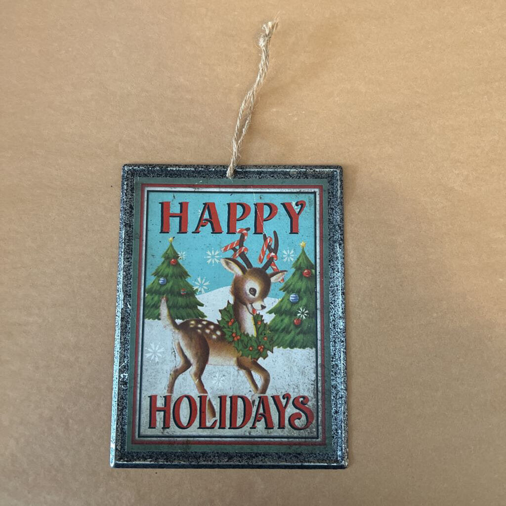 HAPPY HOLIDAYS ORNAMENT