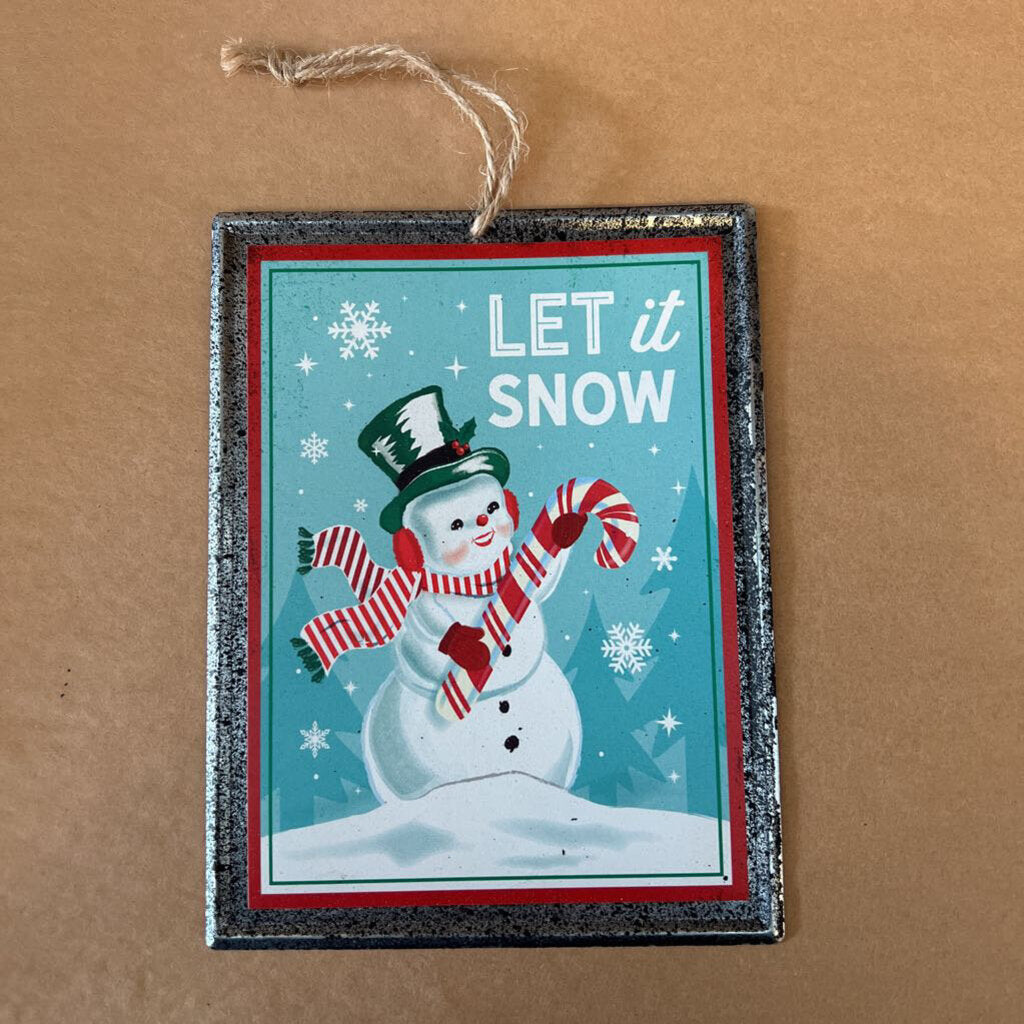 LET IT SNOW ORNAMENT