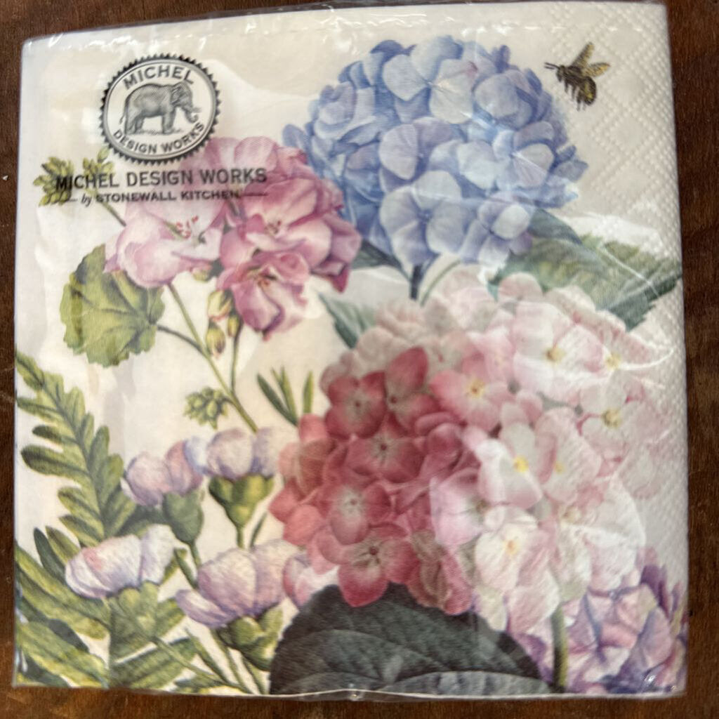 Wild Hydrangea Cocktail Napkin