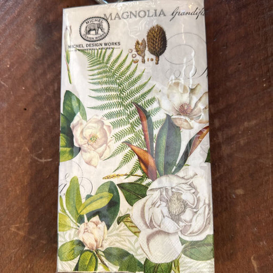 Servilletas de anfitriona de pétalos de magnolia